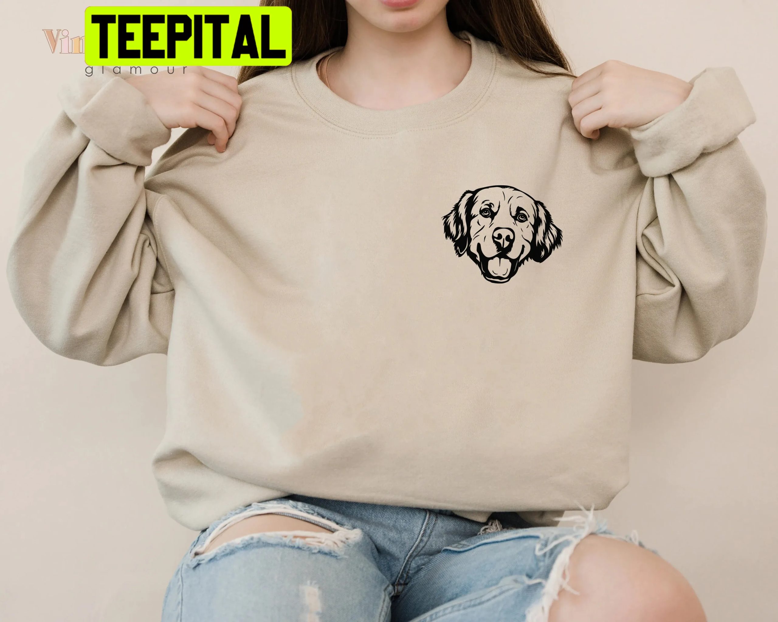 Golden Retriever Mama Unisex Sweatshirt Golden Retriever Mama Unisex Sweatshirt