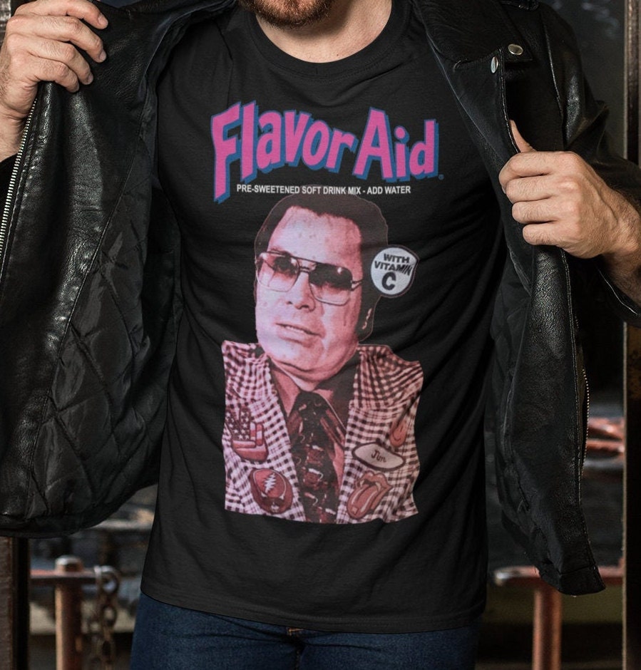 Graphic Jim Jones Jim Jones Flavor Aid Unisex T-Shirt Graphic Jim Jones Jim Jones Flavor Aid Unisex T-Shirt