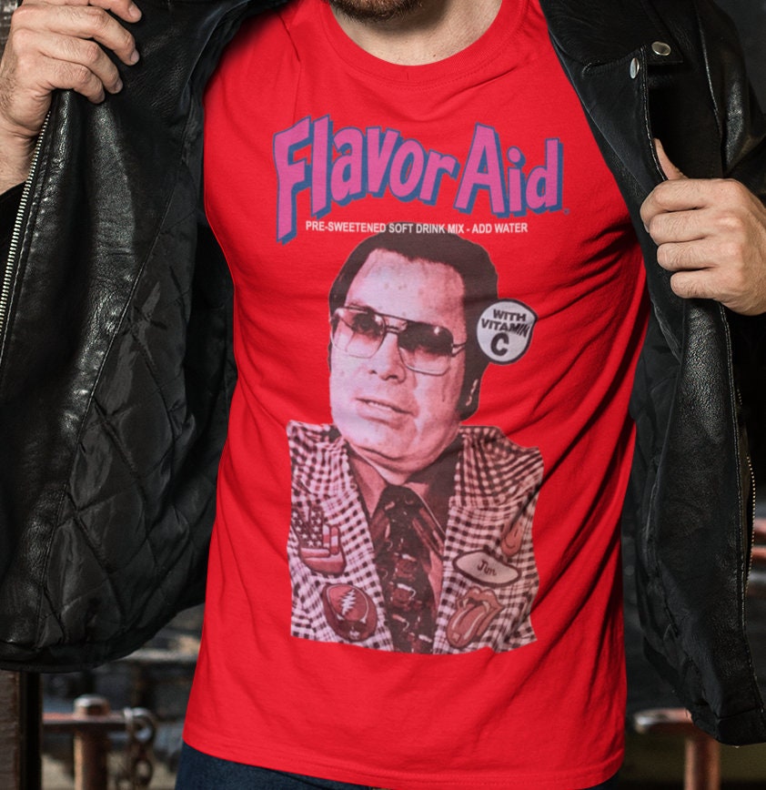 Graphic Jim Jones Jim Jones Flavor Aid Unisex T-Shirt Graphic Jim Jones Jim Jones Flavor Aid Unisex T-Shirt