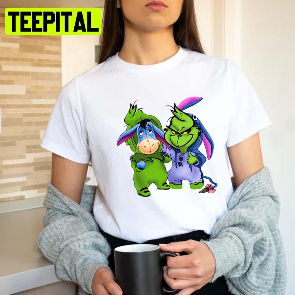 Grinch And Eeyore Wearing Costume Unisex T-Shirt Grinch And Eeyore Wearing Costume Unisex T-Shirt