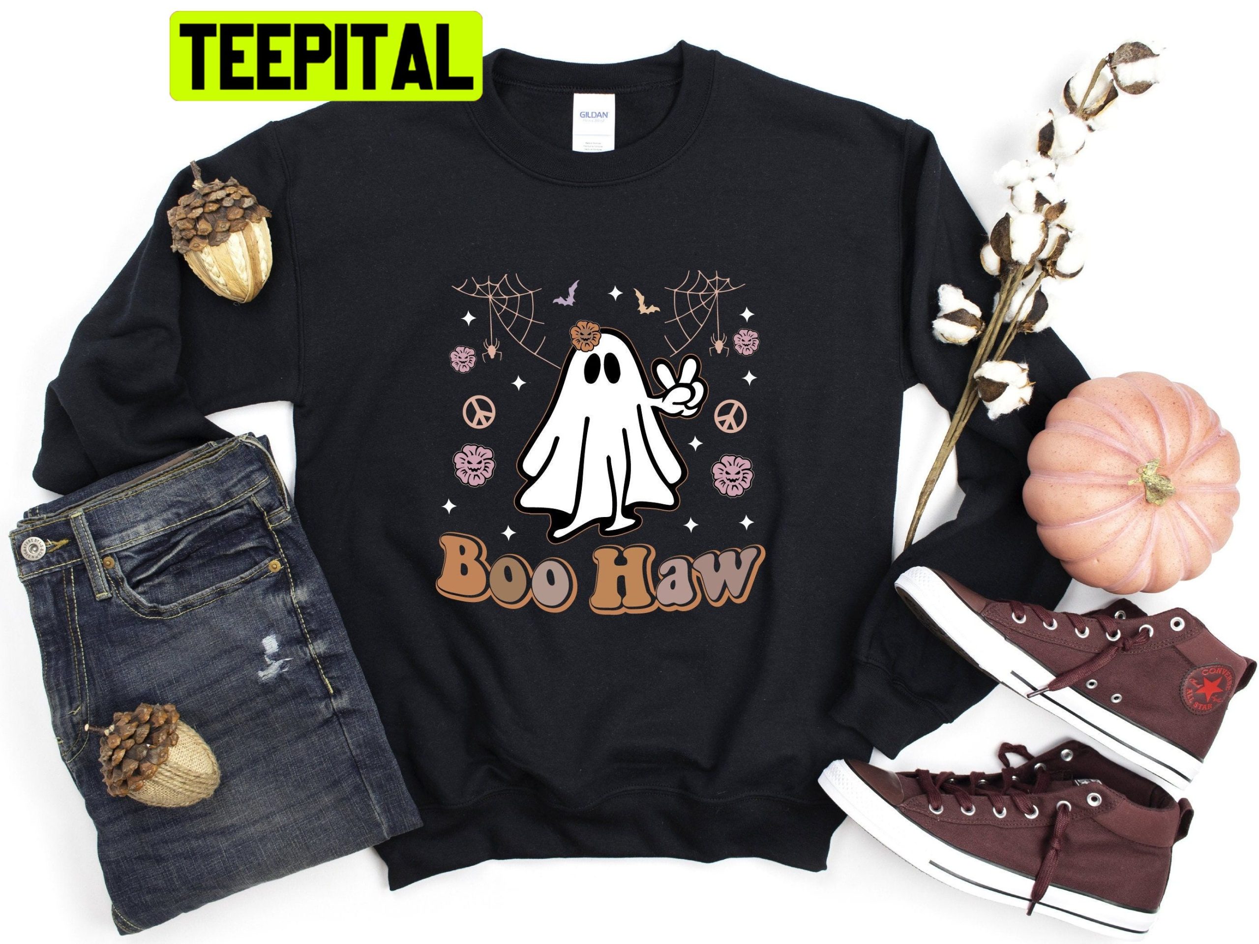 Halloween Boo Haw Cute Ghost Trending Unisex Shirt Halloween Boo Haw Cute Ghost Trending Unisex Shirt