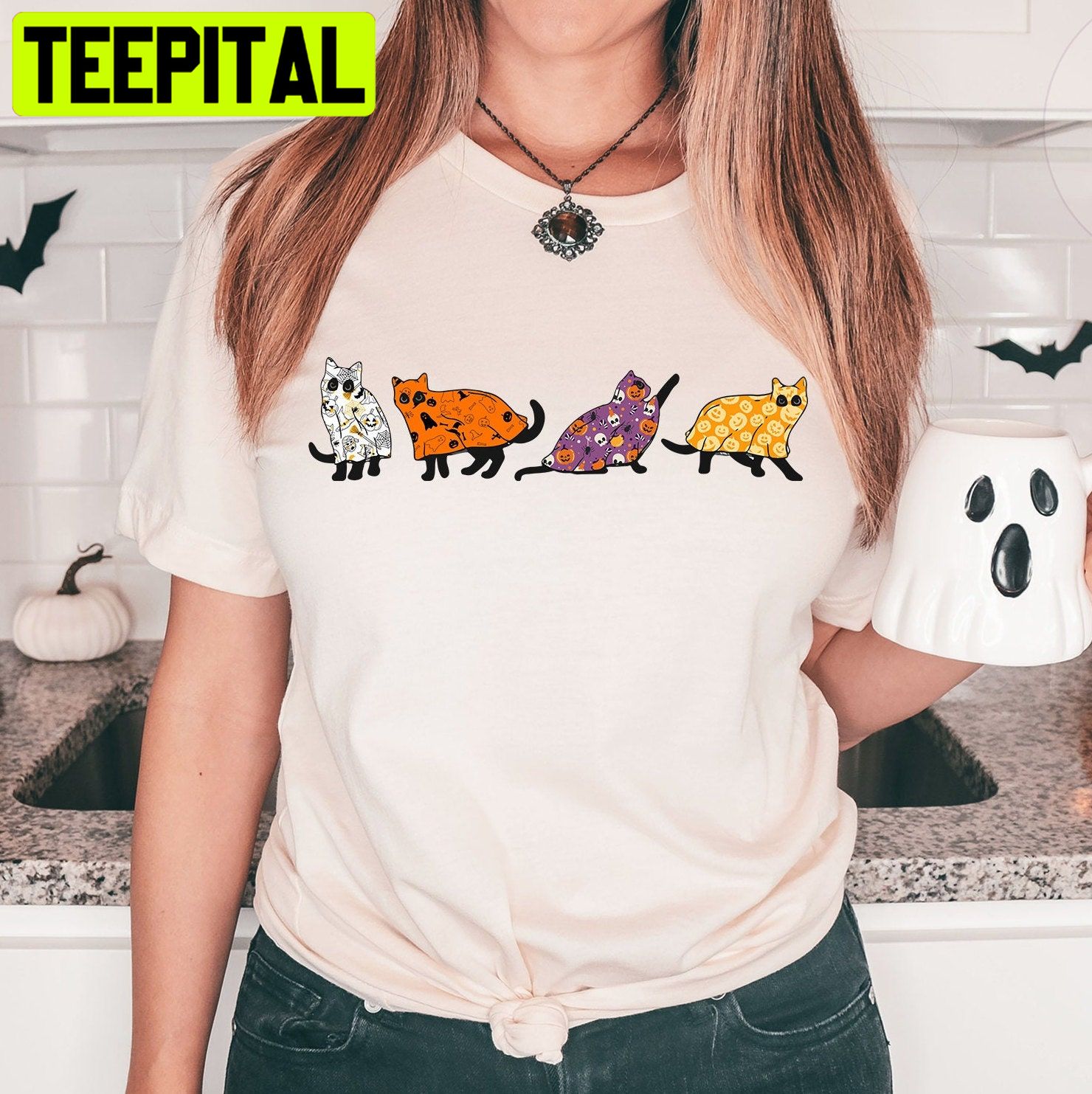 Halloween Cat Pet Lover Unisex T-Shirt Halloween Cat Pet Lover Unisex T-Shirt