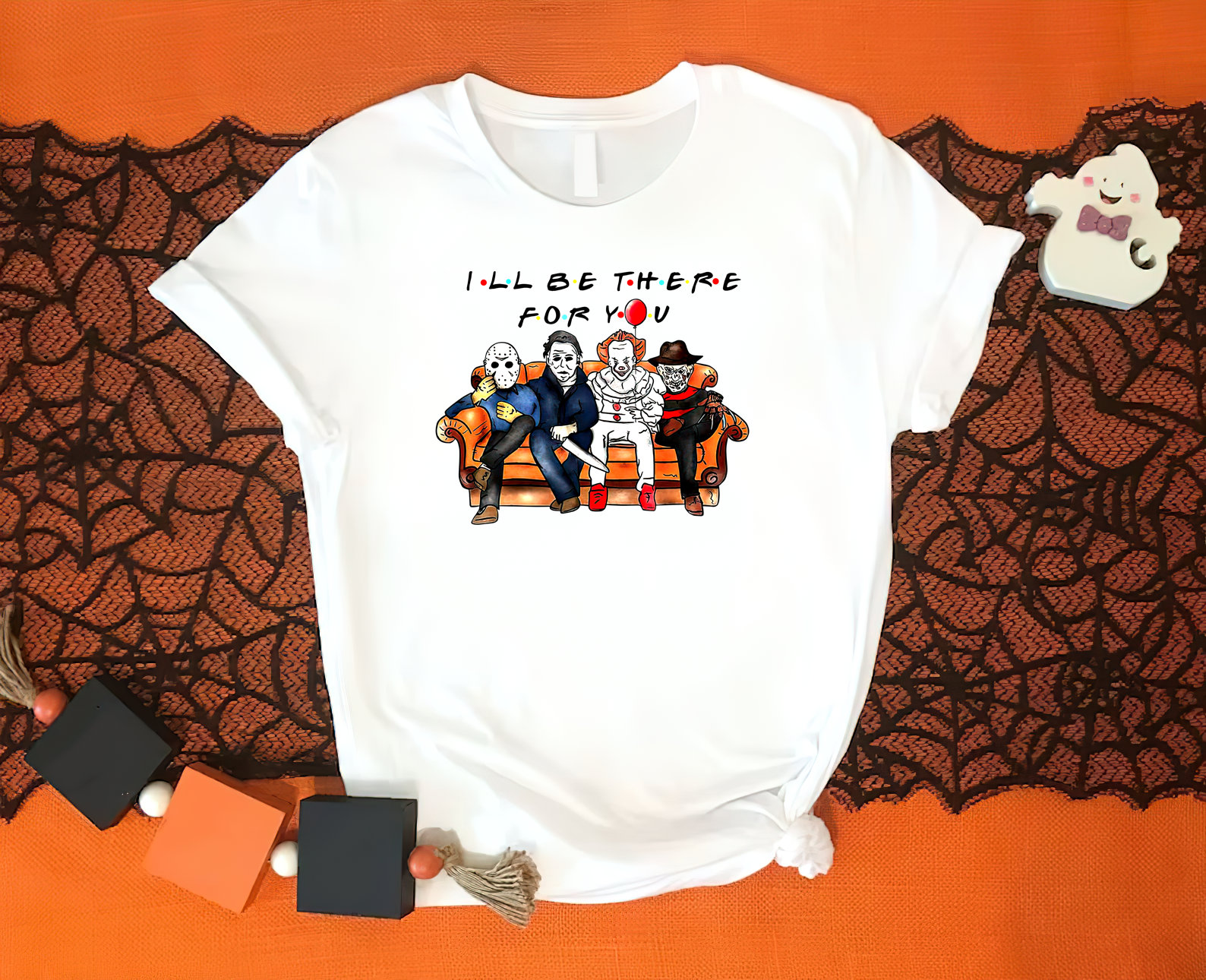 Halloween Horror Friends I'll Be There For You Unisex T-Shirt Halloween Horror Friends I'll Be There For You Unisex T-Shirt