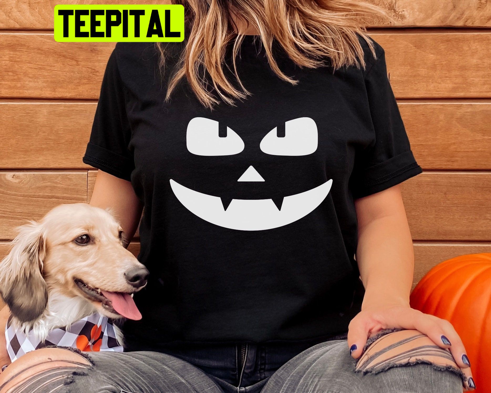 Halloween Pumpkin Funny Face Unisex T-Shirt Halloween Pumpkin Funny Face Unisex T-Shirt