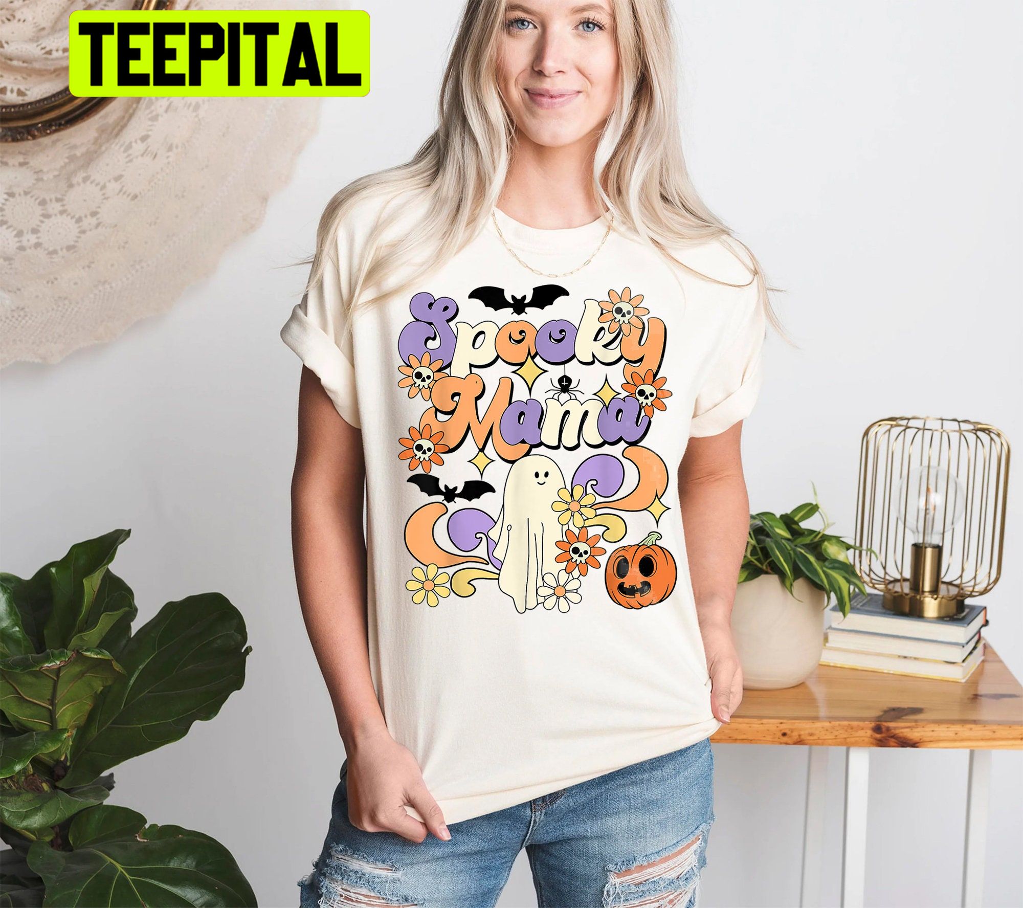 Halloween Spooky Mama Trending Unisex Shirt Halloween Spooky Mama Trending Unisex Shirt