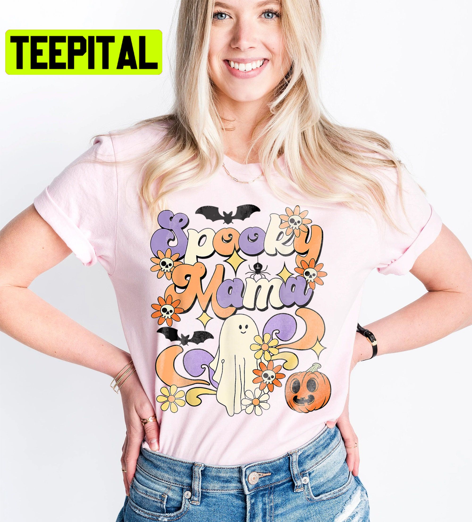 Halloween Spooky Mama Trending Unisex Shirt Halloween Spooky Mama Trending Unisex Shirt