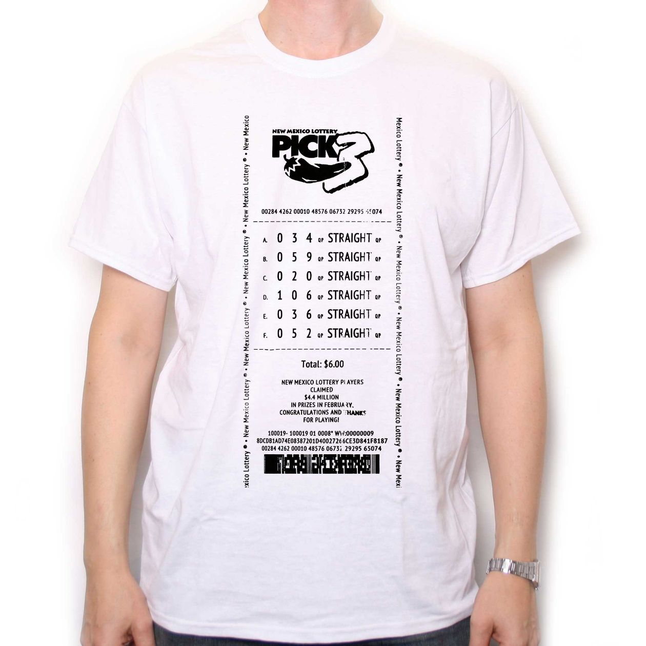 Heisenberg New Mexico Lottery Ticket T-Shirt Heisenberg New Mexico Lottery Ticket T-Shirt