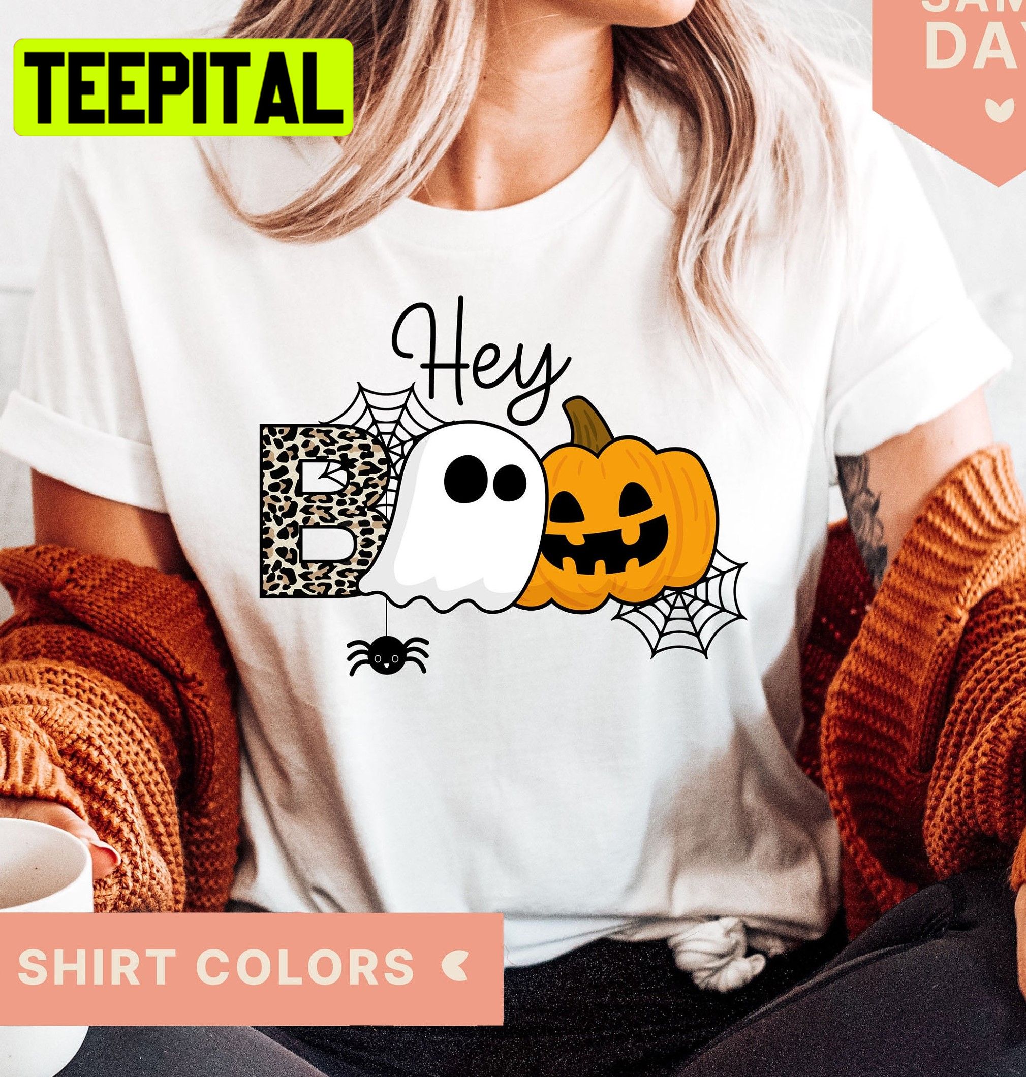 Hey Boo Halloween Unisex T-Shirt Hey Boo Halloween Unisex T-Shirt