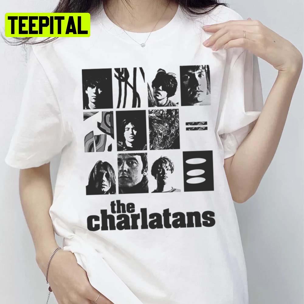 High And Dirty Black And White Art Britpop The Charlatans Unisex T-Shirt High And Dirty Black And White Art Britpop The Charlatans Unisex T-Shirt