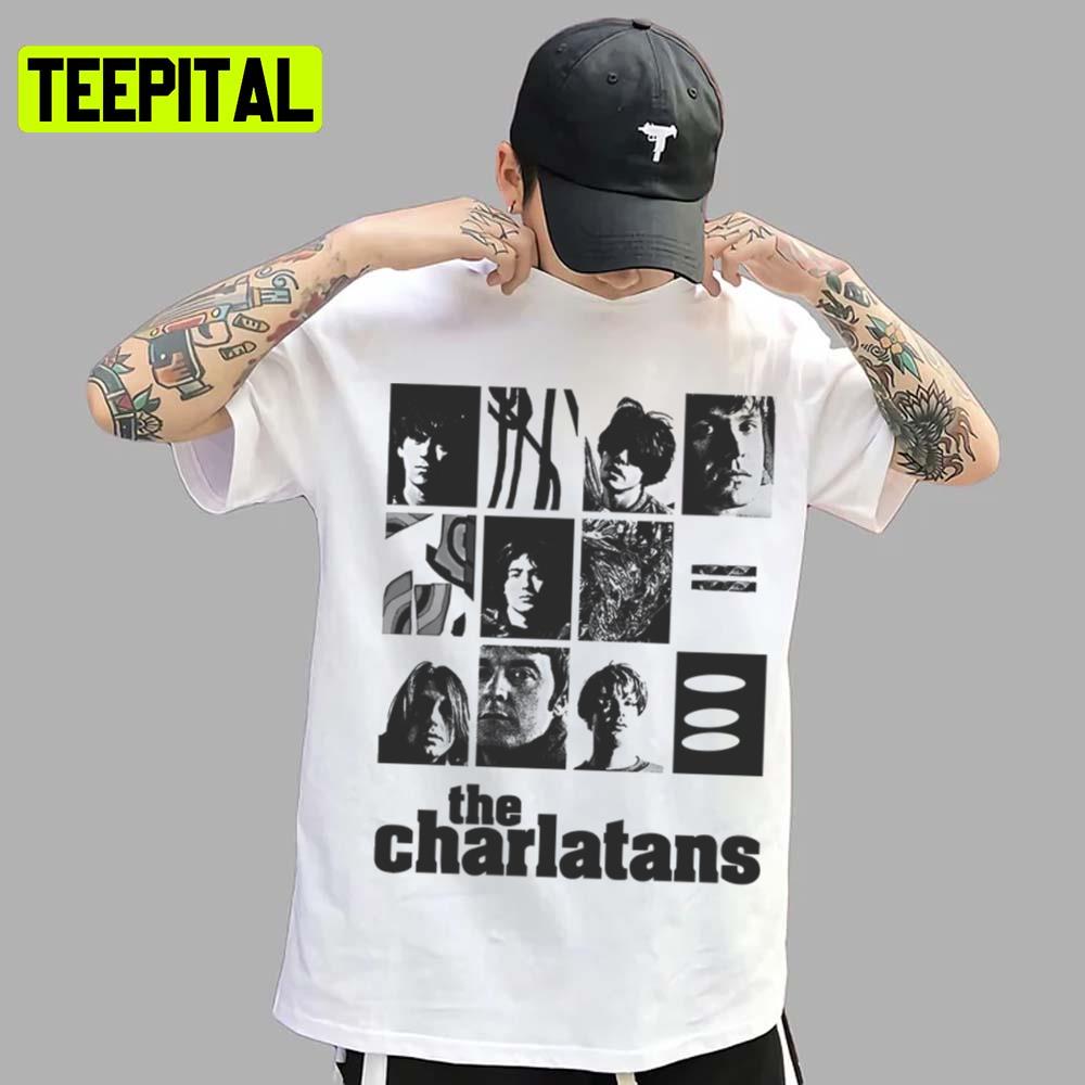 High And Dirty Black And White Art Britpop The Charlatans Unisex T-Shirt High And Dirty Black And White Art Britpop The Charlatans Unisex T-Shirt