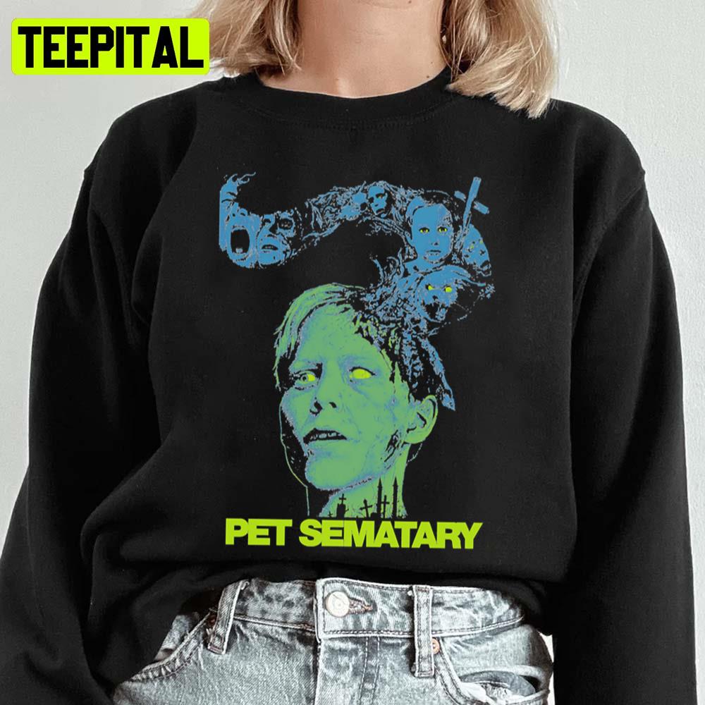 Horror Illustration Pet Sematary Halloween Unisex Sweatshirt Horror Illustration Pet Sematary Halloween Unisex Sweatshirt