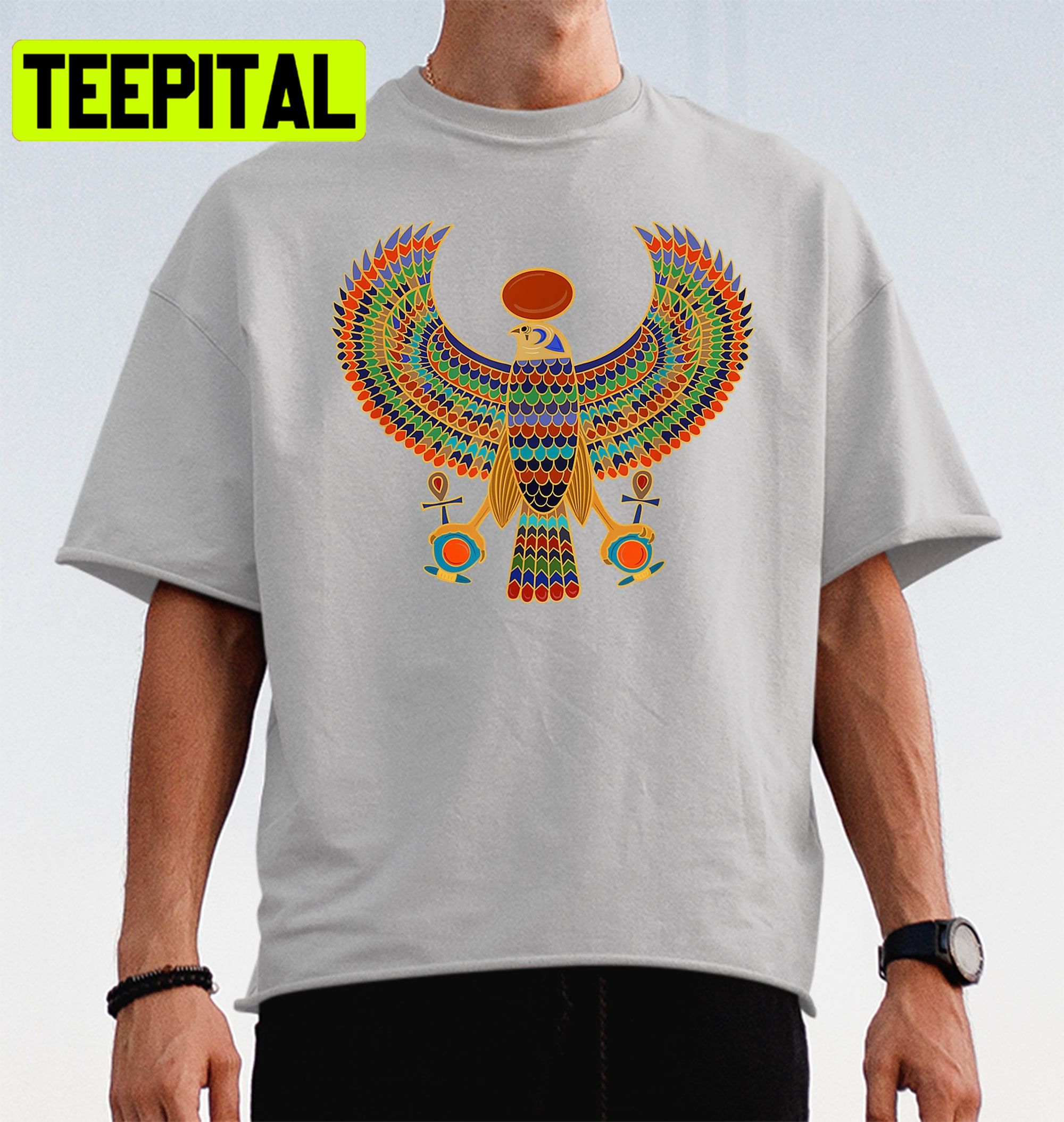 Horus With Sun Disk Trending Unisex Shirt Horus With Sun Disk Trending Unisex Shirt