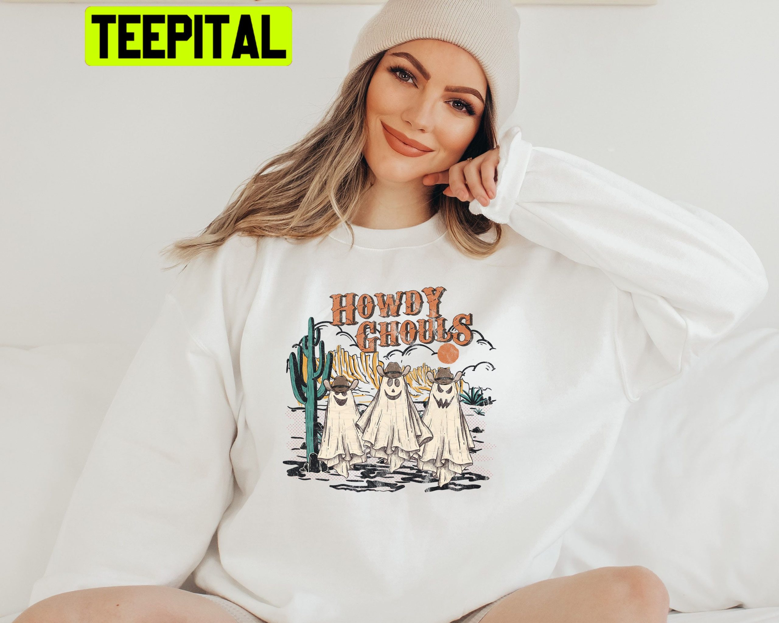 Howdy Ghouls Cowboy Ghost Halloween Trending Unisex Shirt Howdy Ghouls Cowboy Ghost Halloween Trending Unisex Shirt