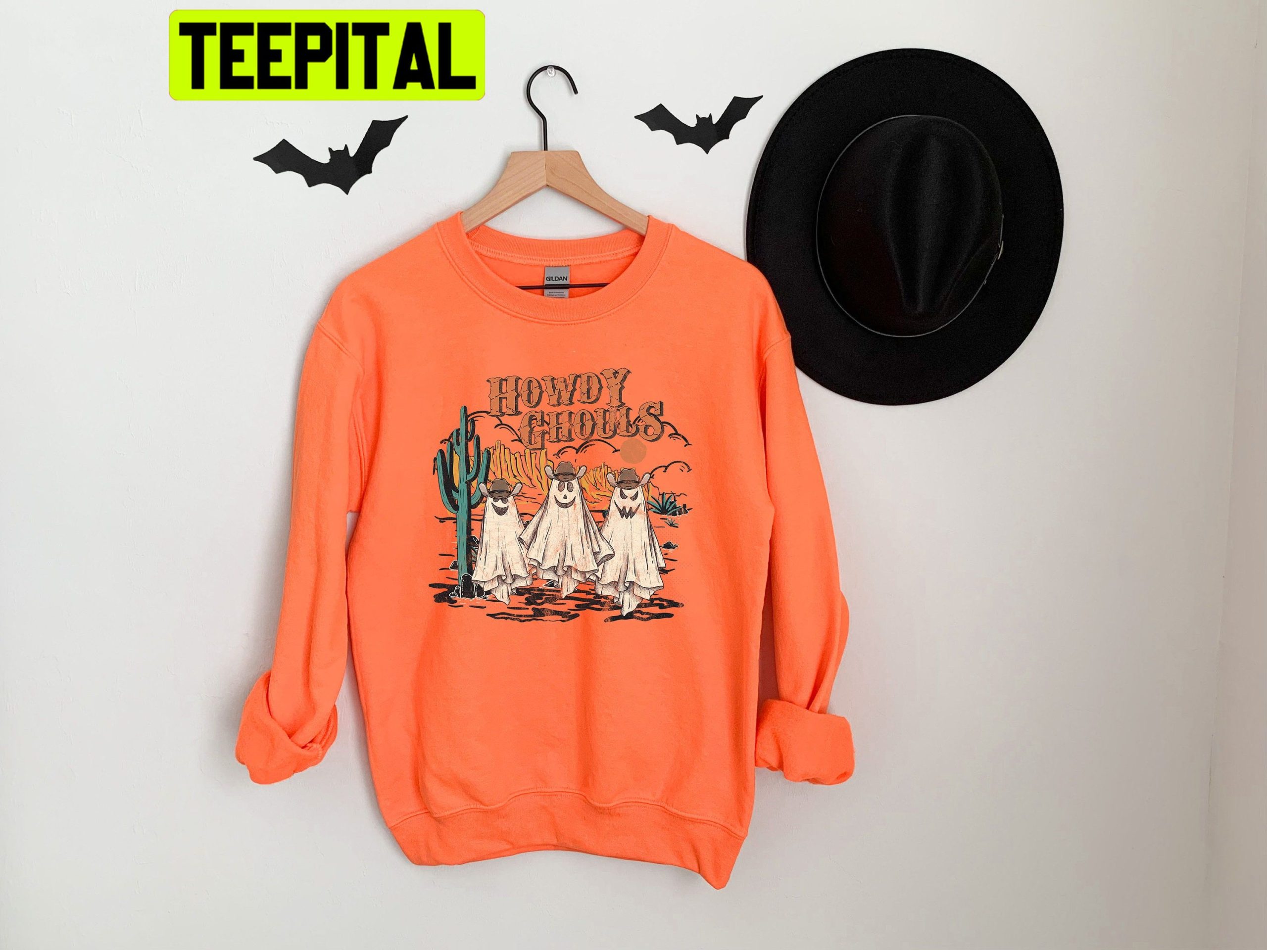 Howdy Ghouls Cowboy Ghost Halloween Trending Unisex Shirt Howdy Ghouls Cowboy Ghost Halloween Trending Unisex Shirt