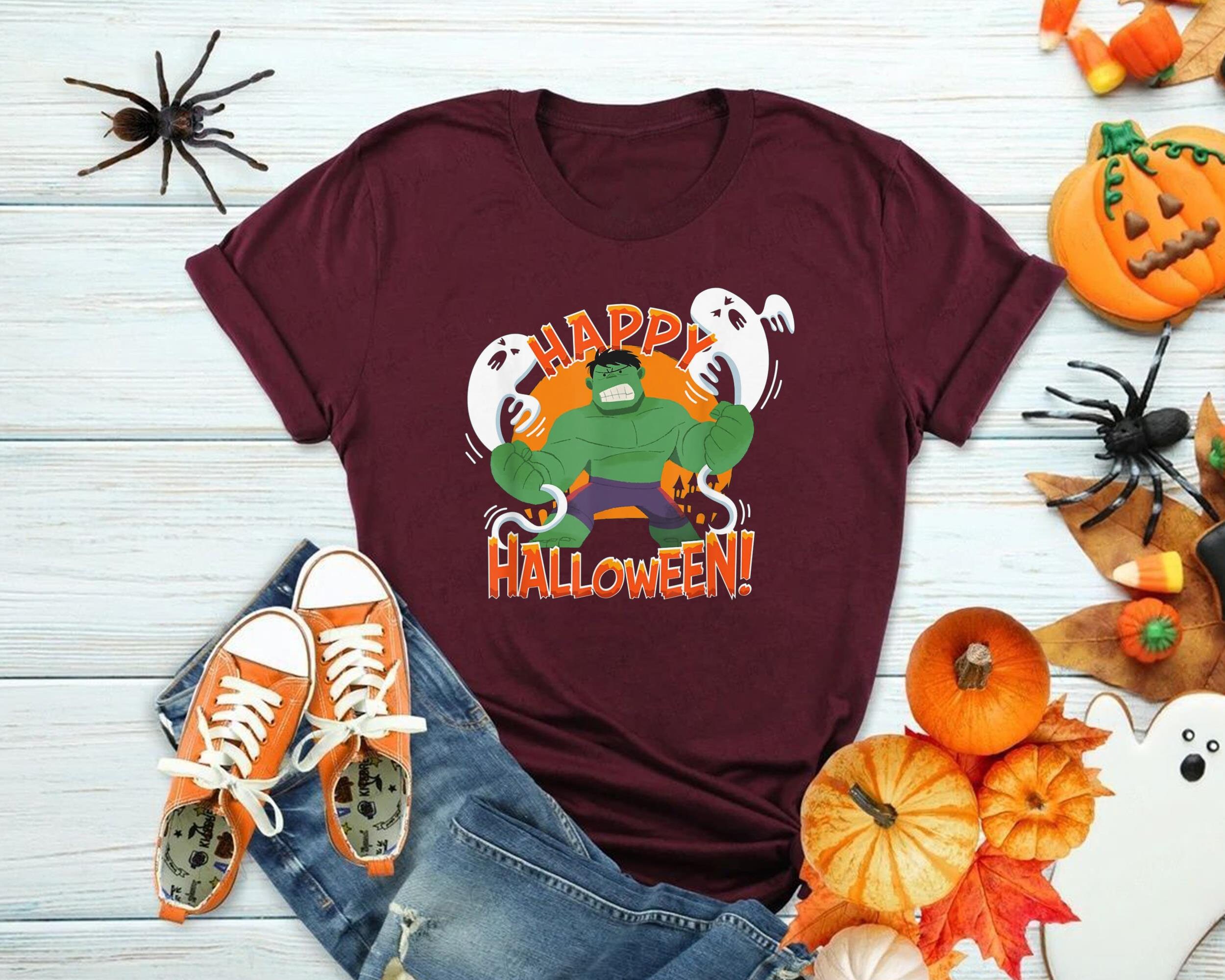 Hulk Happy Halloween Marvel Comics Holiday Unisex T-Shirt Hulk Happy Halloween Marvel Comics Holiday Unisex T-Shirt