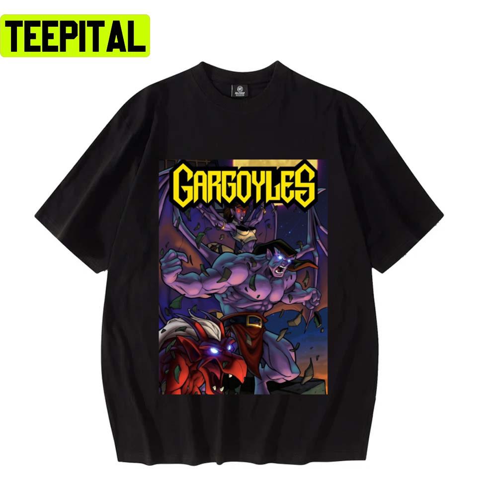 Iconic Design Gargoyles 90s Cartoon Unisex T-Shirt Iconic Design Gargoyles 90s Cartoon Unisex T-Shirt