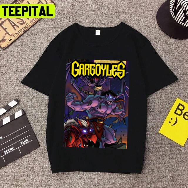 Iconic Design Gargoyles 90s Cartoon Unisex T-Shirt Iconic Design Gargoyles 90s Cartoon Unisex T-Shirt