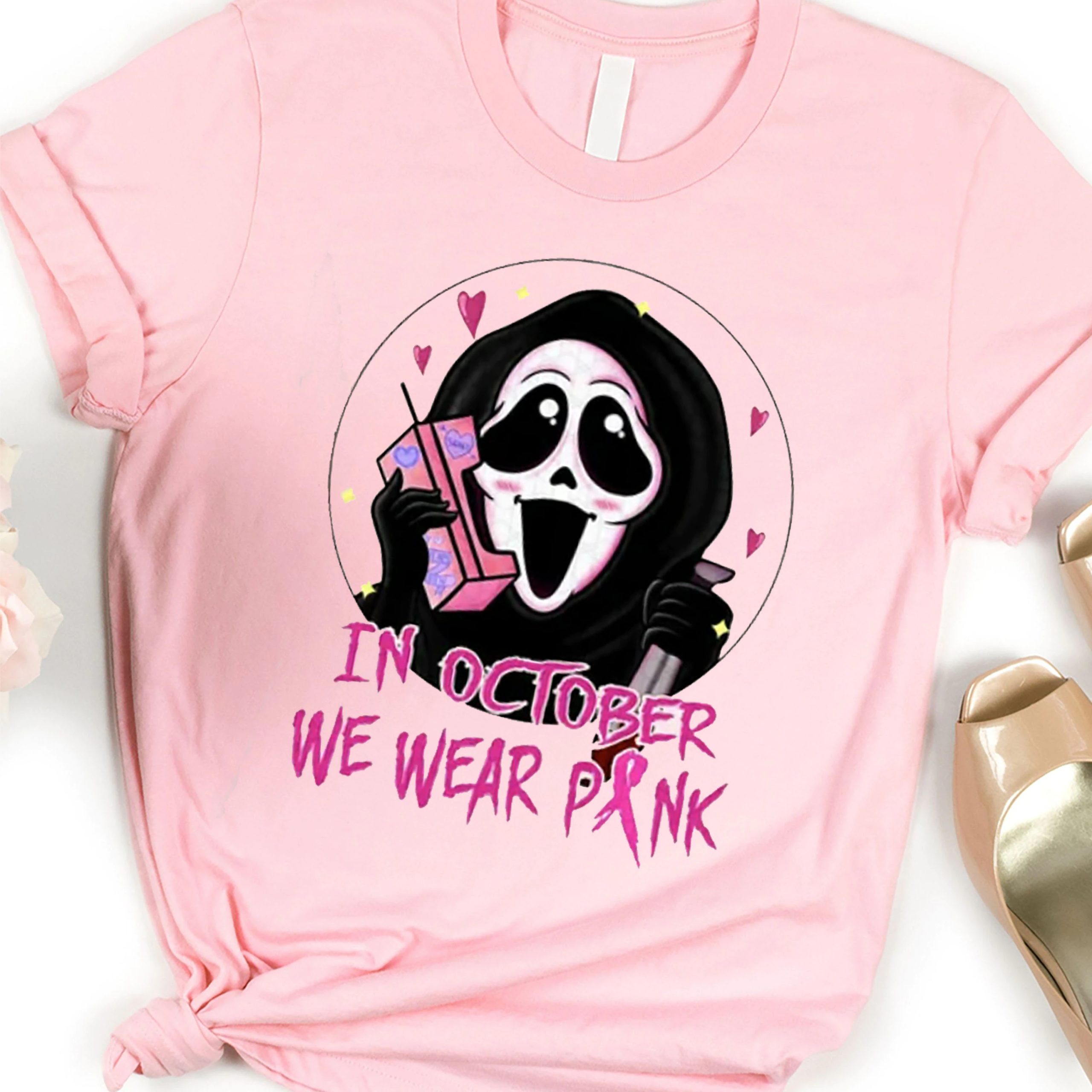 I'm A Survivor Scream Breast Cancer Ghostface Disney Halloween New Art T-Shirt I'm A Survivor Scream Breast Cancer Ghostface Disney Halloween New Art T-Shirt