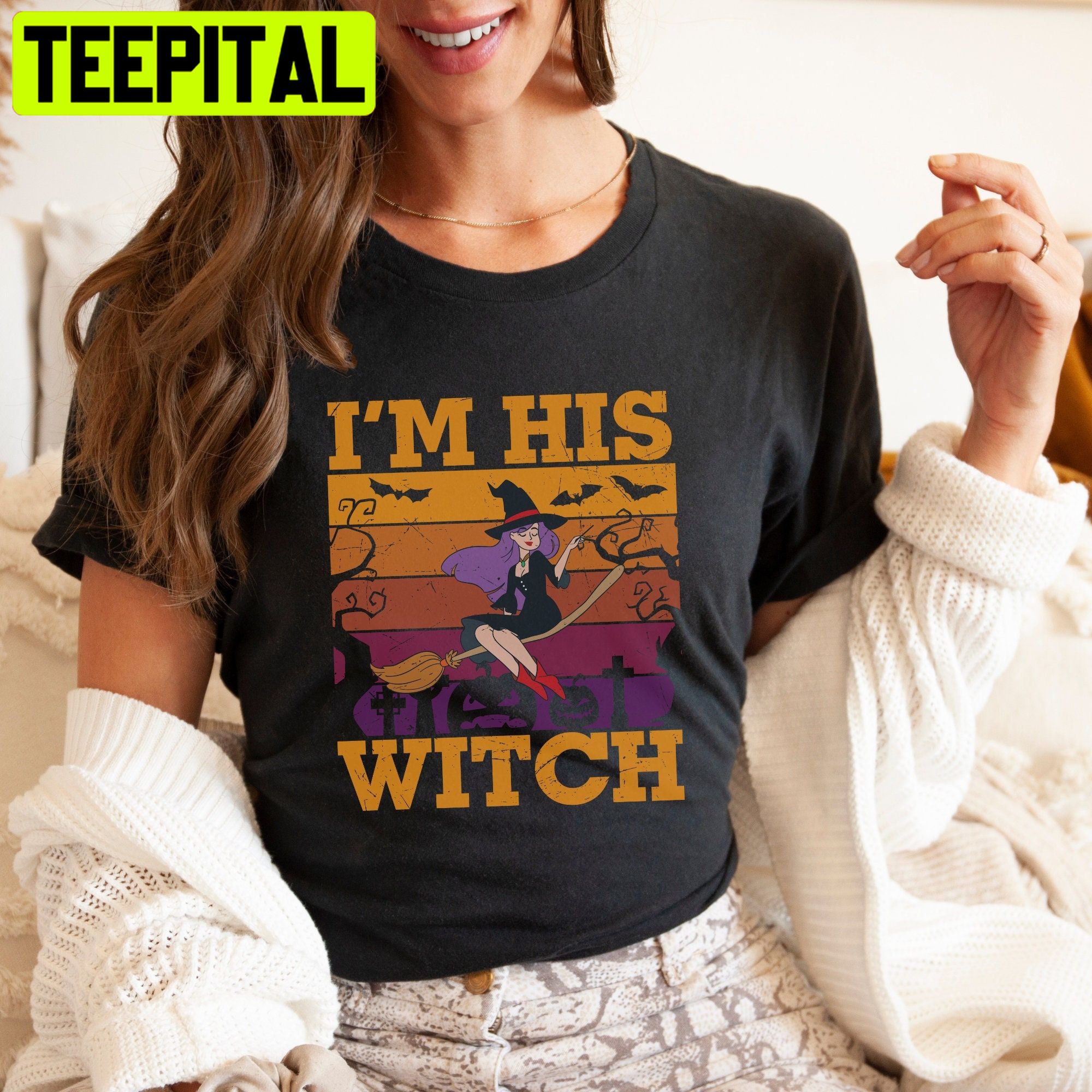 I'm His Witch Halloween Unisex T-Shirt I'm His Witch Halloween Unisex T-Shirt