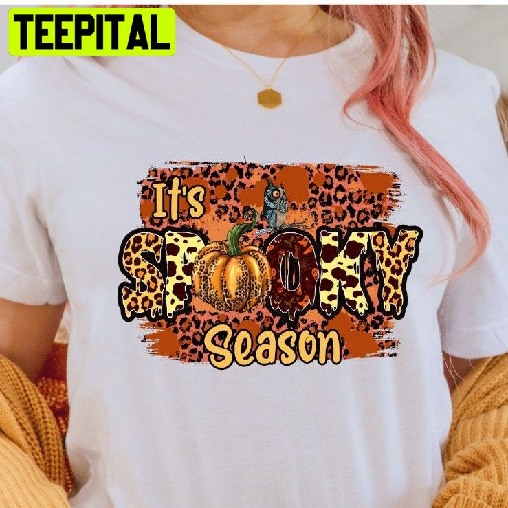 It's Spooky Season Leopard Halloween Unisex T-Shirt It's Spooky Season Leopard Halloween Unisex T-Shirt