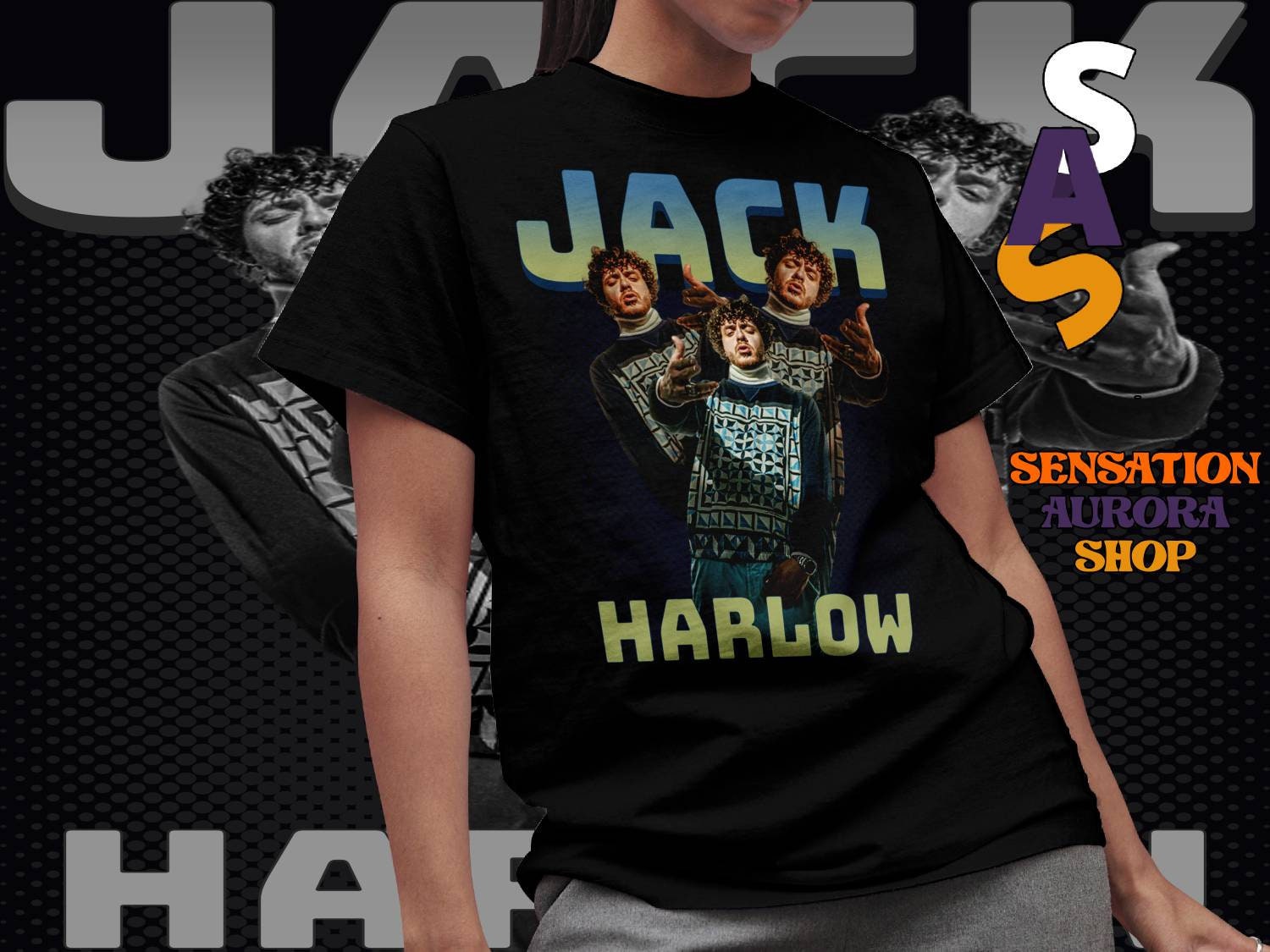 Jack Harlow Rnb Rap Hiphop Songwriter Retro 90s Unisex T-Shirt Jack Harlow Rnb Rap Hiphop Songwriter Retro 90s Unisex T-Shirt