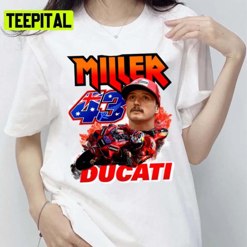 Jack Miller Aussie Thrill Moto Gp 43 2021 Motogp Gift Retro Nascar Car Racing Unisex T-Shirt