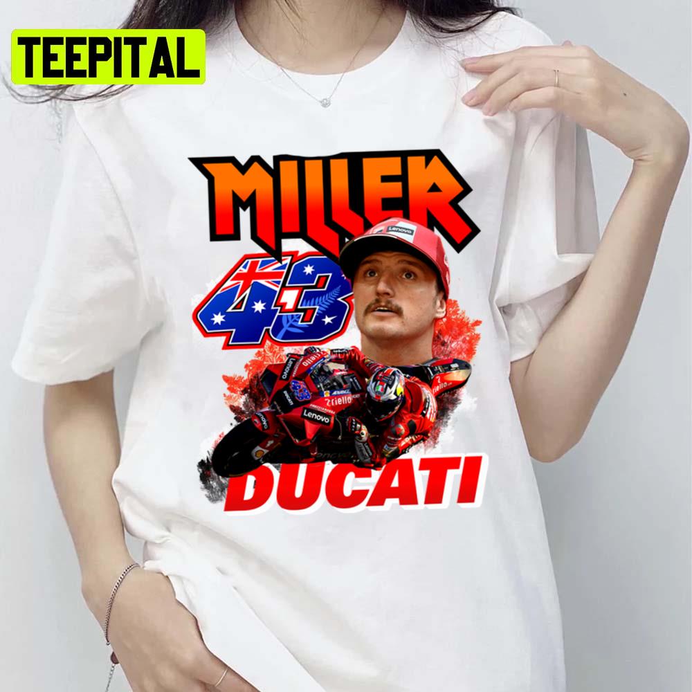 Jack Miller Aussie Thrill Moto Gp 43 2021 Motogp Gift Retro Nascar Car Racing Unisex T-Shirt Jack Miller Aussie Thrill Moto Gp 43 2021 Motogp Gift Retro Nascar Car Racing Unisex T-Shirt
