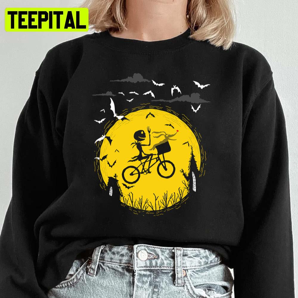 Jack & Zero Take Flight Halloween The Nightmare Before Christmas Unisex Sweatshirt Jack & Zero Take Flight Halloween The Nightmare Before Christmas Unisex Sweatshirt