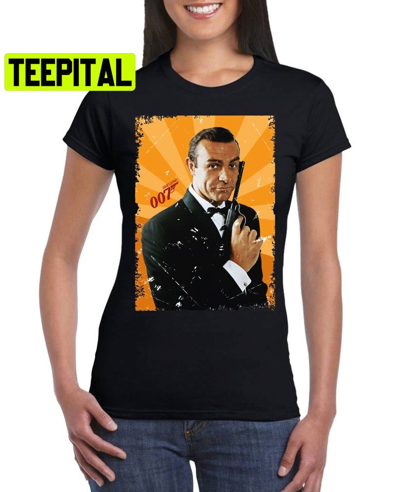 James Bond 007 Sean Connery Retro Film Trending Unisex Shirt James Bond 007 Sean Connery Retro Film Trending Unisex Shirt