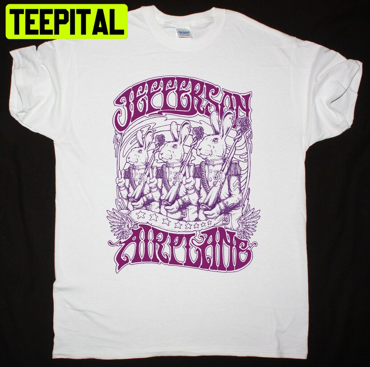 Jefferson Airplane Three Rabbits Trending Unisex Shirt Jefferson Airplane Three Rabbits Trending Unisex Shirt