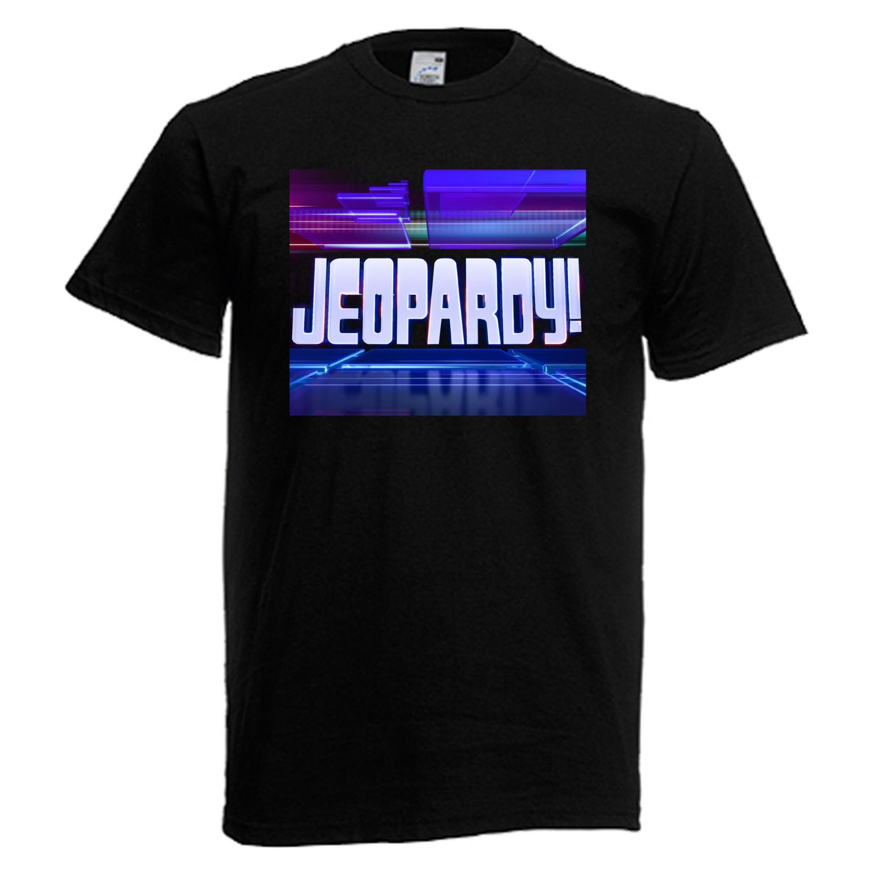 Jeopardy Game Show TV Show Mens Black Navy T-Shirt Jeopardy Game Show TV Show Mens Black Navy T-Shirt
