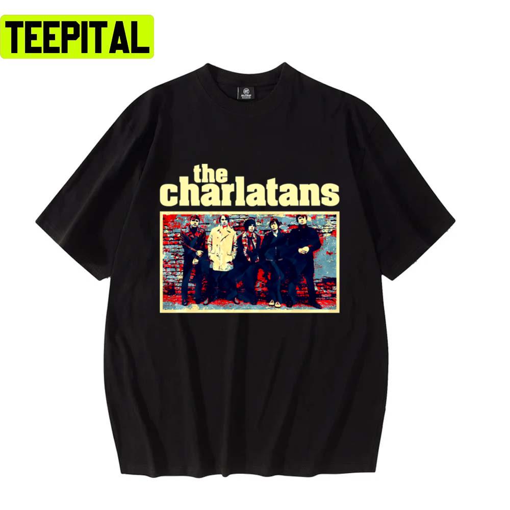 Jimie Djangkrix All Members The Charlatans Unisex T-Shirt Jimie Djangkrix All Members The Charlatans Unisex T-Shirt