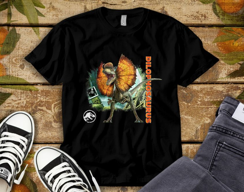 Jurassic World Dominion Dilophosaurus Action Poster Jurassic Park Shirt Jurassic World Dominion Dilophosaurus Action Poster Jurassic Park Shirt
