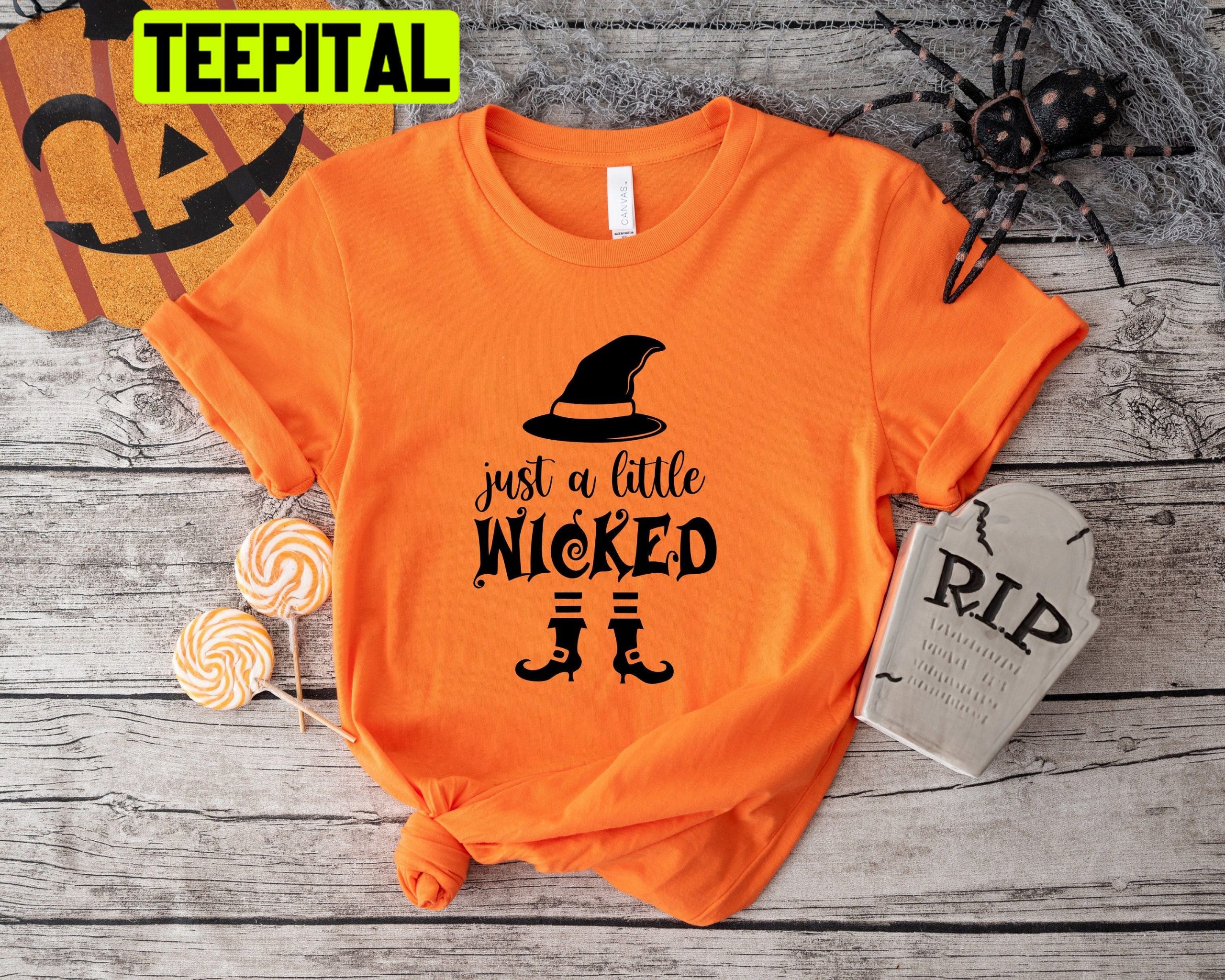 Just A Little Wicked Halloween Unisex T-Shirt Just A Little Wicked Halloween Unisex T-Shirt
