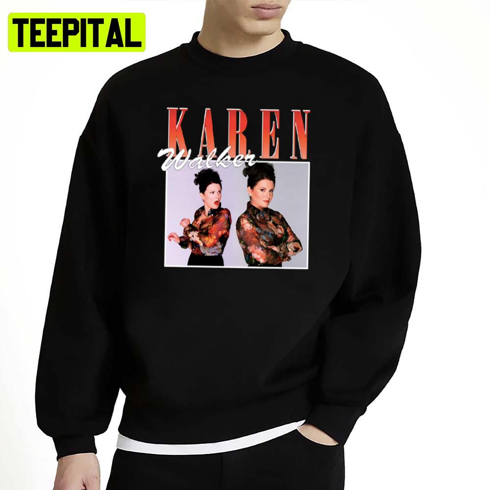 Karen Walker Retro Portrait Art Will And Grace Unisex Sweatshirt Karen Walker Retro Portrait Art Will And Grace Unisex Sweatshirt