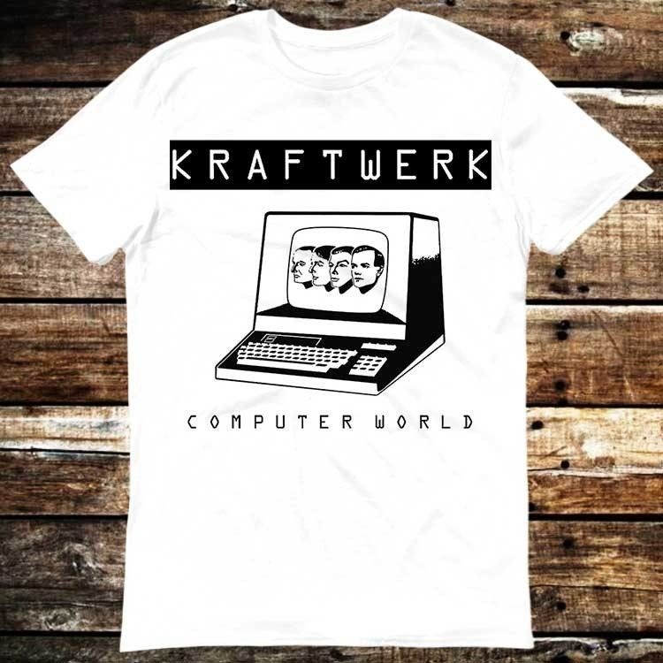 Kraftwerk Promo Release Computer World Vinyl Label T-Shirt Kraftwerk Promo Release Computer World Vinyl Label T-Shirt