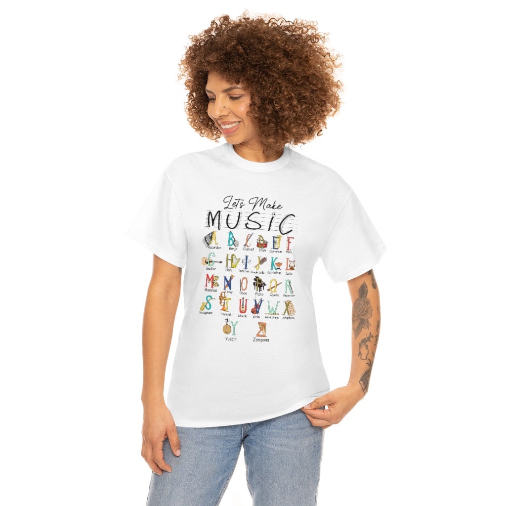 Let Make Music Musical Instrut Alphabet Funny Unisex T-Shirt Let Make Music Musical Instrut Alphabet Funny Unisex T-Shirt