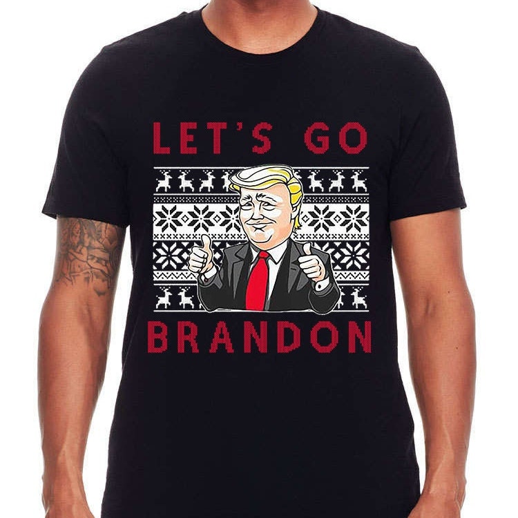 Let's Go Brandon Christmas Trump Anti Biden Unisex T-Shirt Let's Go Brandon Christmas Trump Anti Biden Unisex T-Shirt