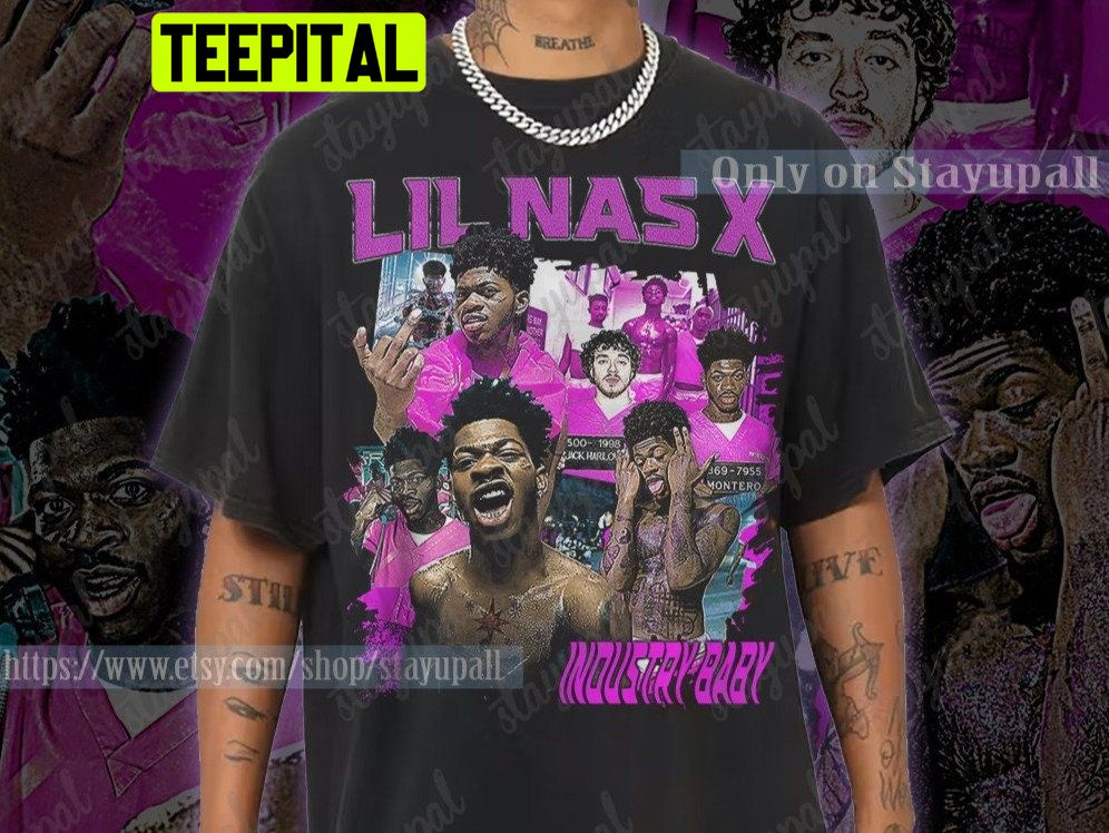 Lil Nas X Vintage Art Trending Unisex Shirt Lil Nas X Vintage Art Trending Unisex Shirt