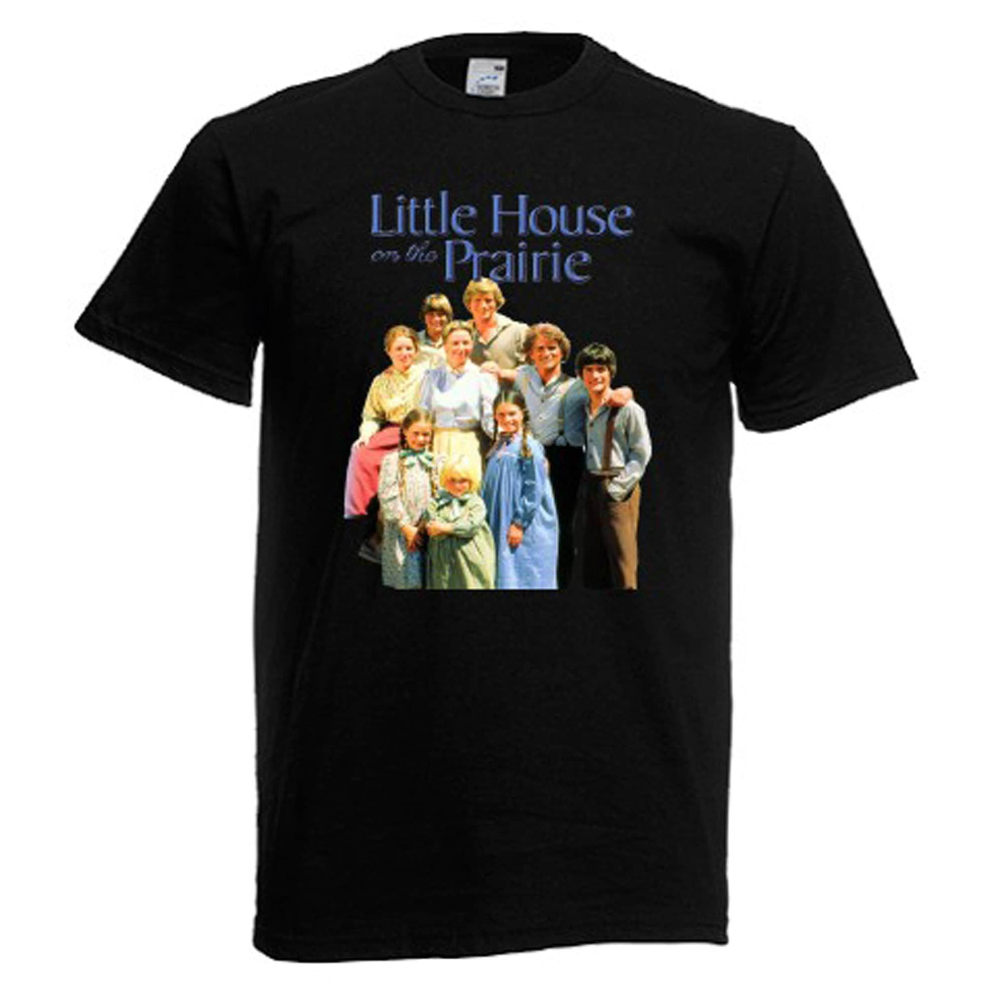 Little House On The Prairie Retro TV Show Mens Black T-Shirt Little House On The Prairie Retro TV Show Mens Black T-Shirt