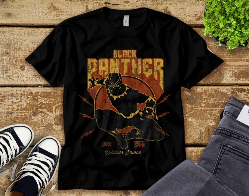 Marvel Black Panther Wakanda Forever Action Since 1966 Retro Vintage T-Shirt Marvel Black Panther Wakanda Forever Action Since 1966 Retro Vintage T-Shirt