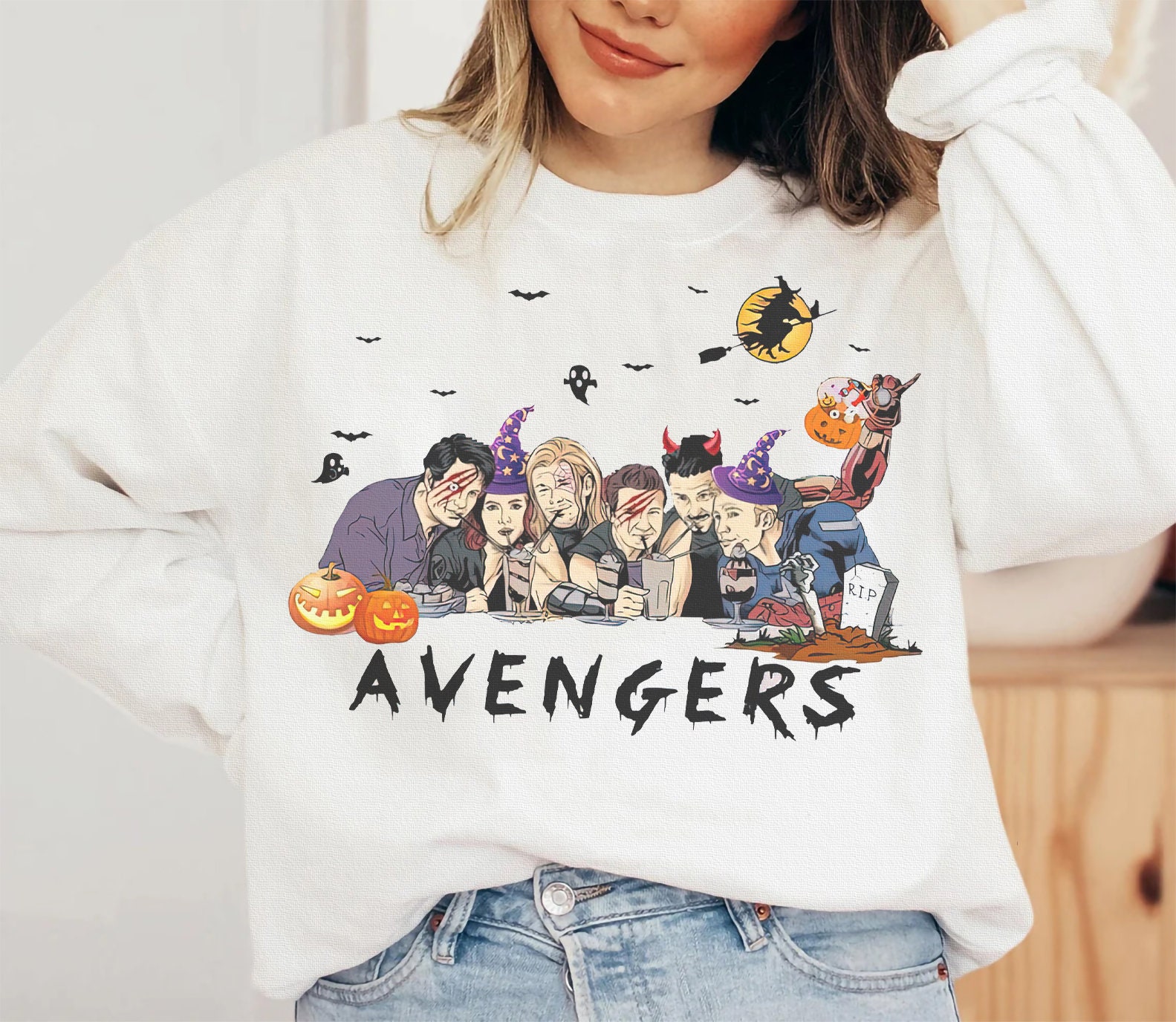 Marvel Party Avengers World Iron Man Spiderman Disney Halloween Unisex Sweatshirt Marvel Party Avengers World Iron Man Spiderman Disney Halloween Unisex Sweatshirt
