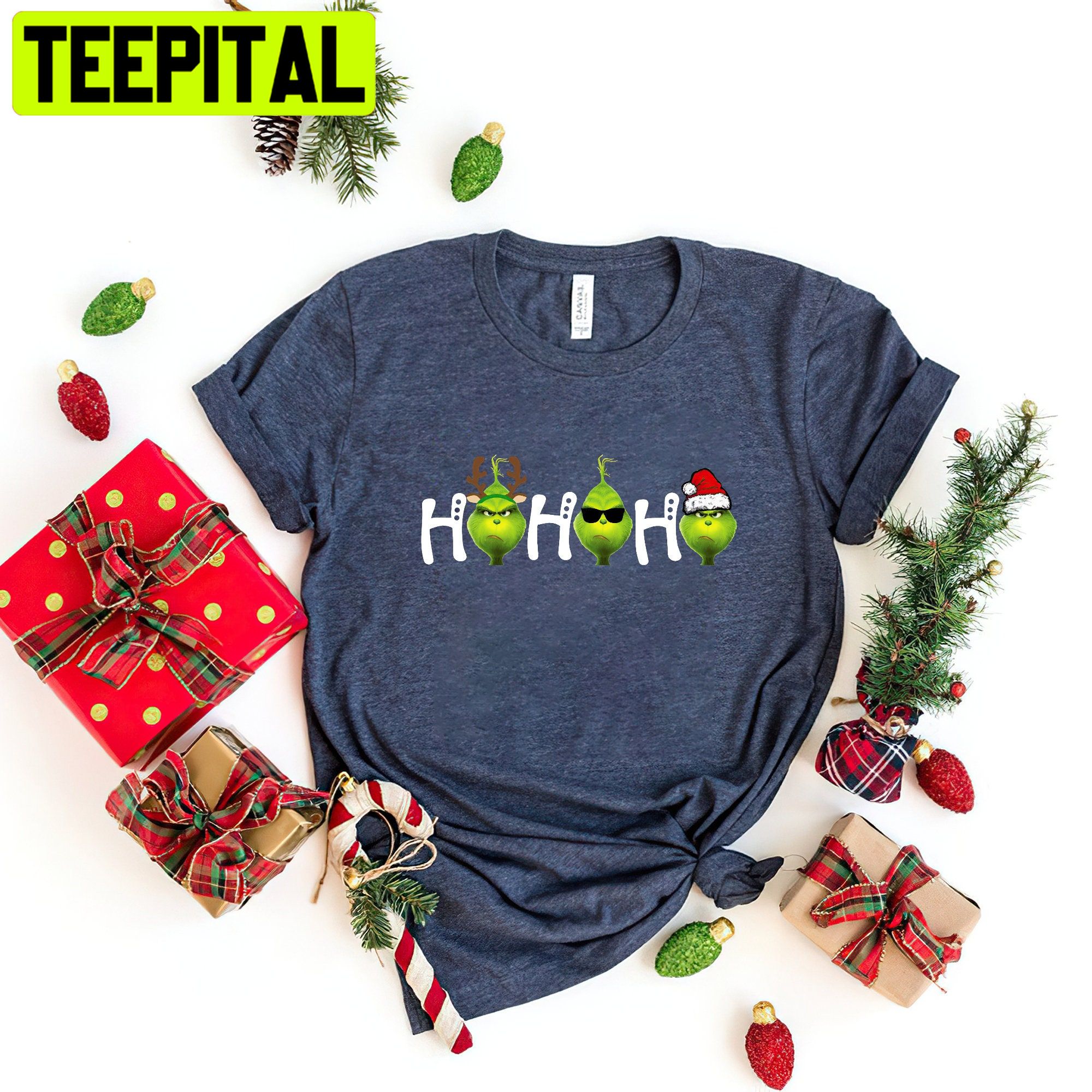 Mean Green Ho Ho Ho Grinch Christmas Trending Unisex Shirt Mean Green Ho Ho Ho Grinch Christmas Trending Unisex Shirt