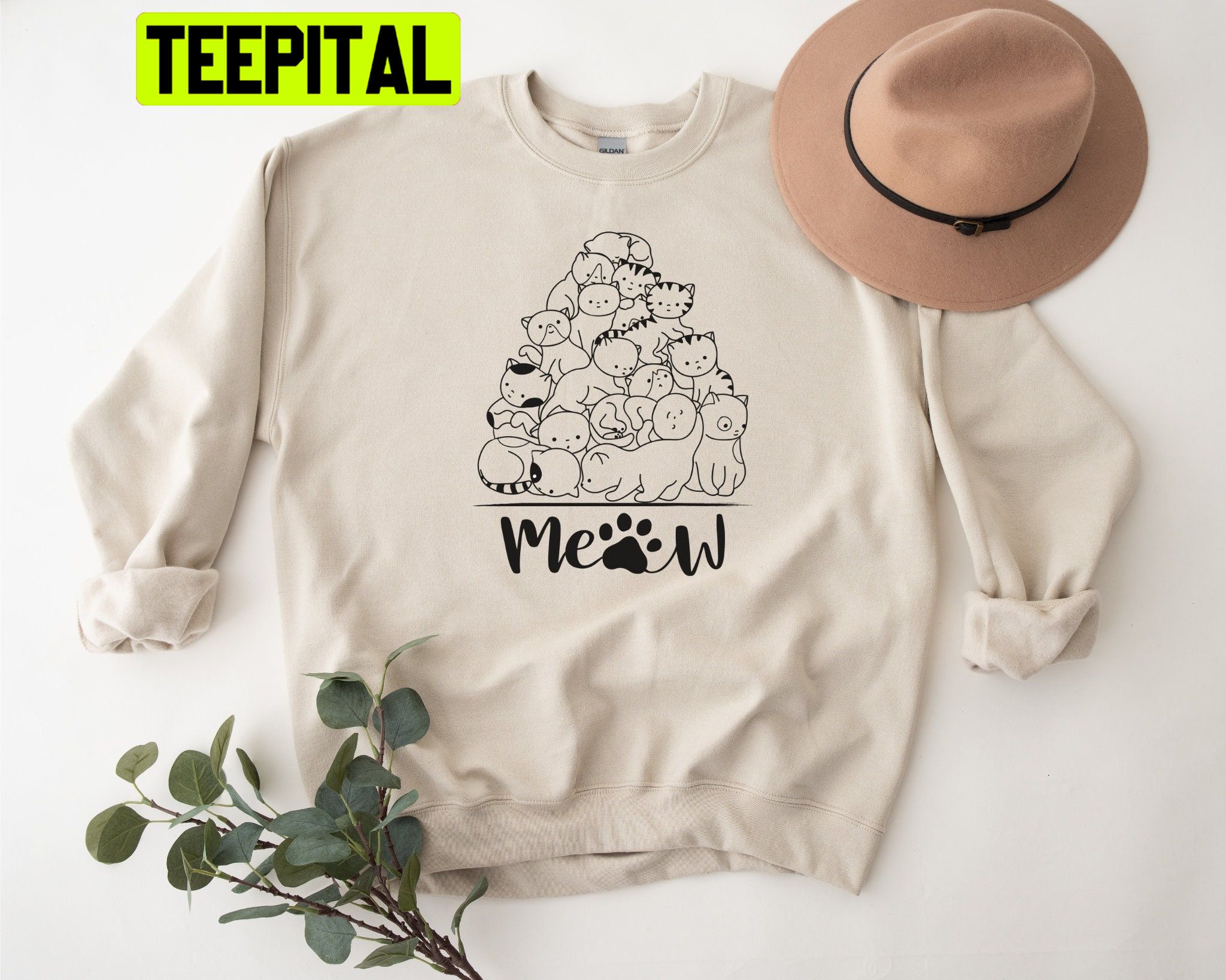 Meow Cat Lover Trending Unisex Sweatshirt Meow Cat Lover Trending Unisex Sweatshirt