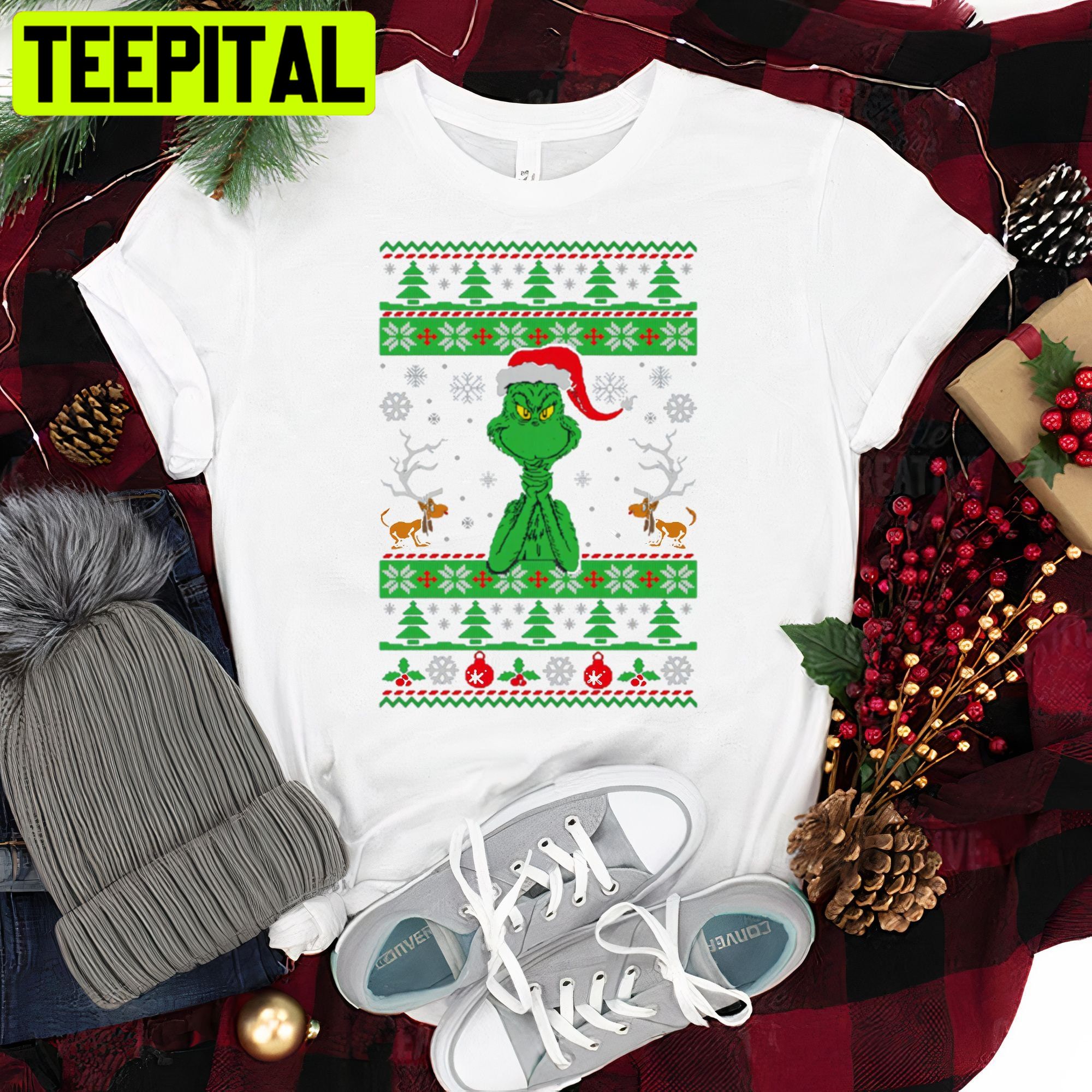 Merry Ugly Grinchmas Grinch Santa Christmas Trending Unisex Shirt Merry Ugly Grinchmas Grinch Santa Christmas Trending Unisex Shirt