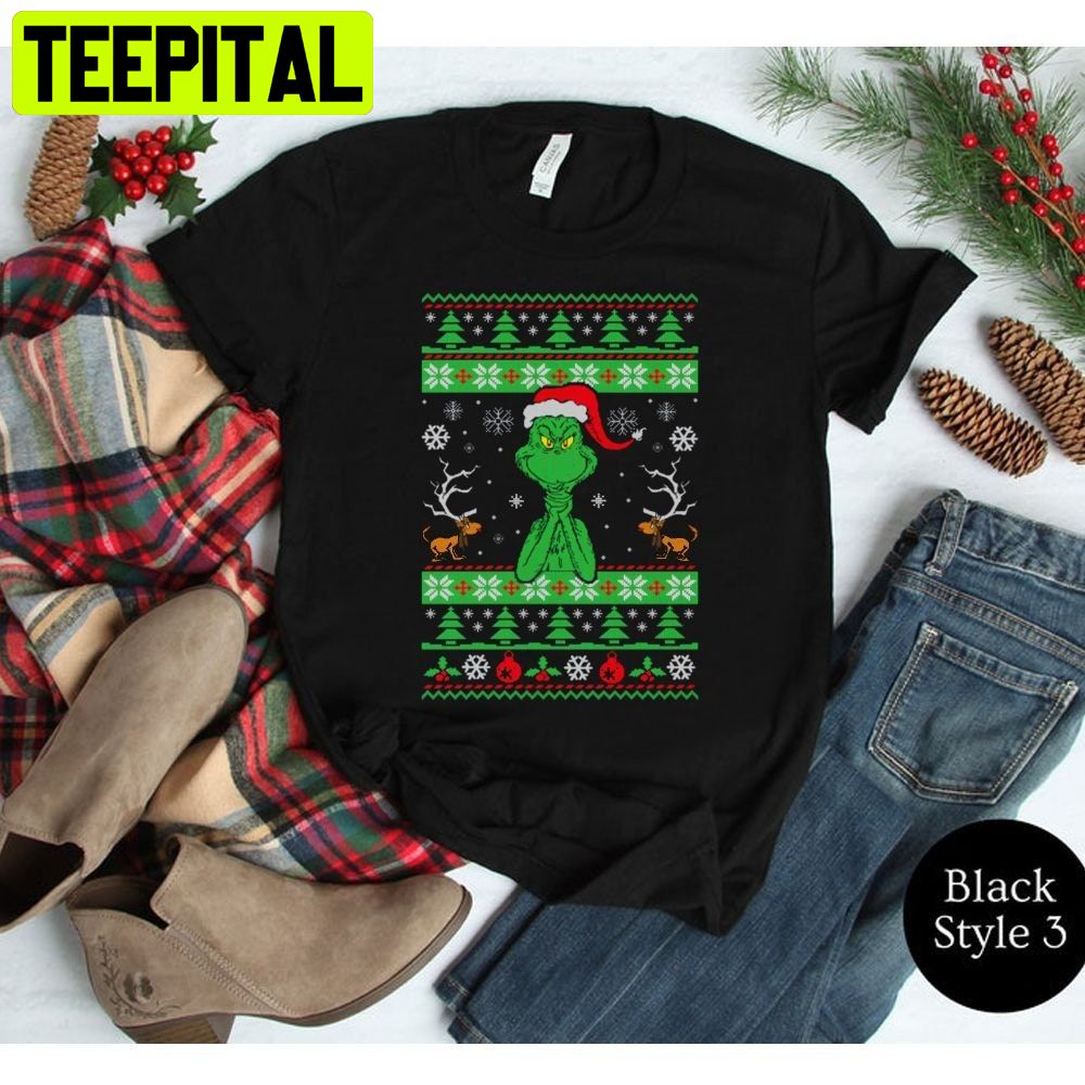 Merry Ugly Grinchmas Grinch Santa Christmas Trending Unisex Shirt Merry Ugly Grinchmas Grinch Santa Christmas Trending Unisex Shirt