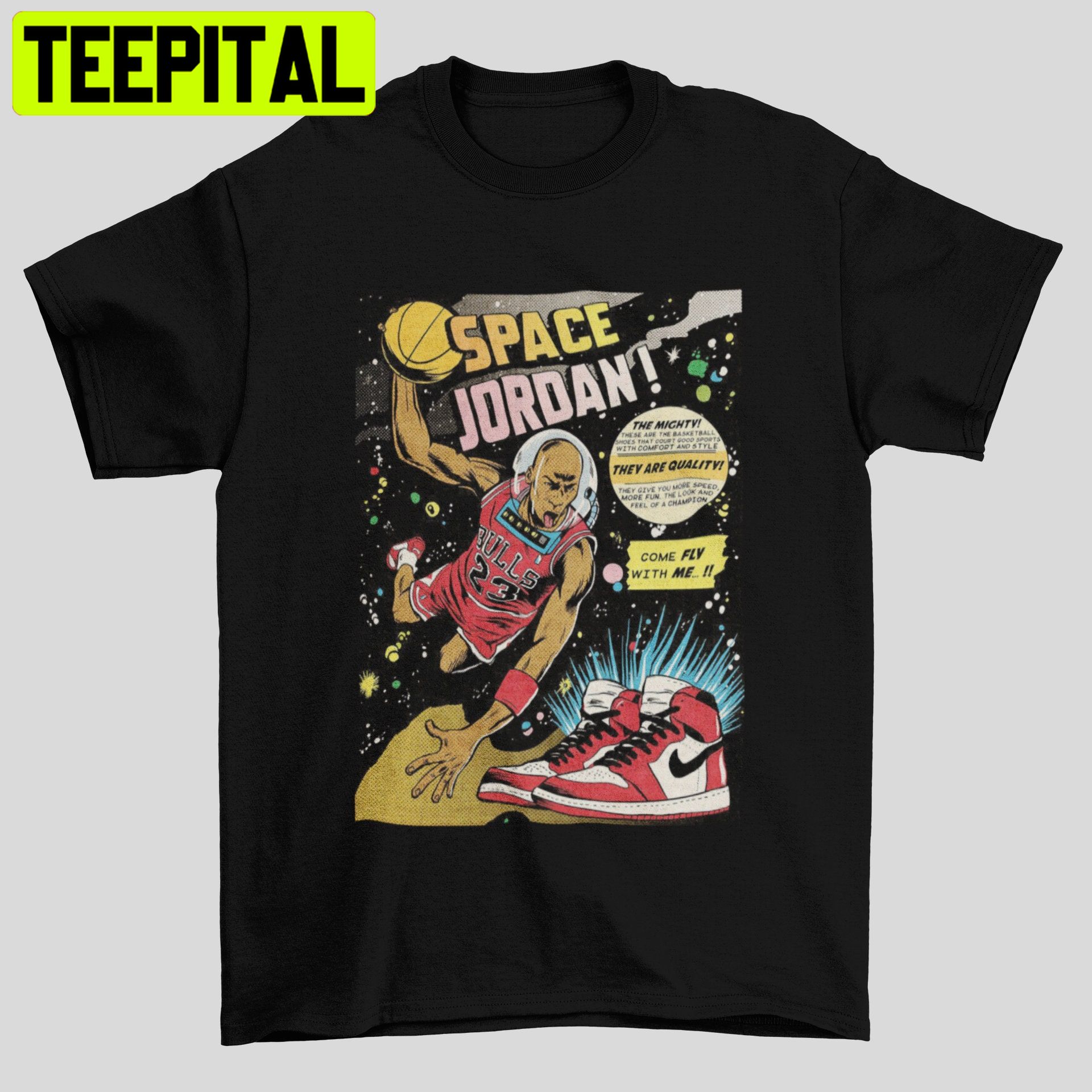 Michael Jordan Comic Chicago Bulls Inspired Graphic Vintage Retro Style Trending Unisex Shirt Michael Jordan Comic Chicago Bulls Inspired Graphic Vintage Retro Style Trending Unisex Shirt
