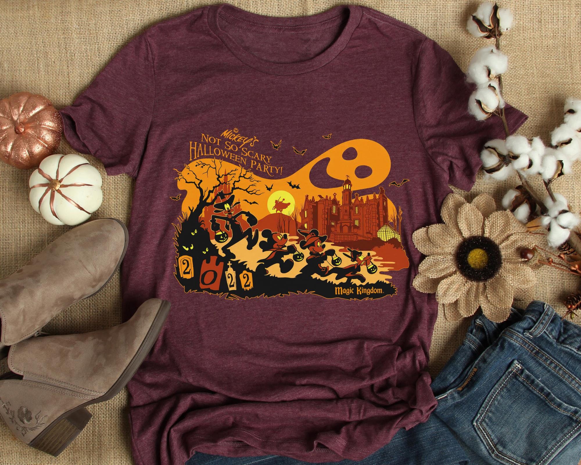 Mickey's Not So Scary 2022 Magic Kingdom Party Disney Halloween Mickey And Friends Unisex T-Shirt Mickey's Not So Scary 2022 Magic Kingdom Party Disney Halloween Mickey And Friends Unisex T-Shirt