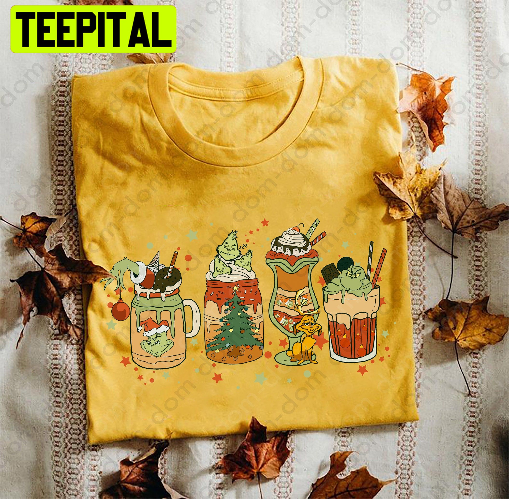 Milk Tea Grinch Christmas Halloween Trending Unisex Shirt Milk Tea Grinch Christmas Halloween Trending Unisex Shirt