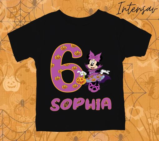 Minnie Birthday Funny Kids Toddler Custom Personalized Disney Halloween Unisex T-Shirt